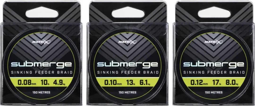 Matrix Submerge Sinking Feeder Braid 150m 0.10mm - Bruin - afbeelding 6 van 6