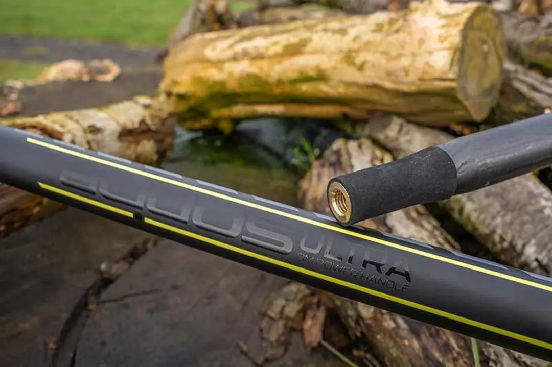 Matrix Aquos Ultra Power Handle Schepnetsteel 3m - Zwart