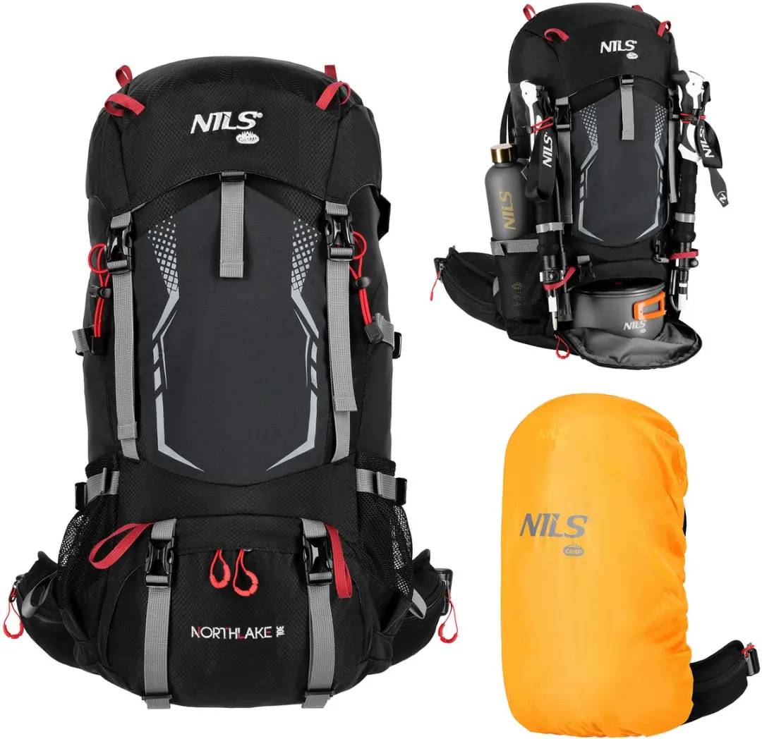 Nils Camp Northlake Rugzak 40L - Zwart