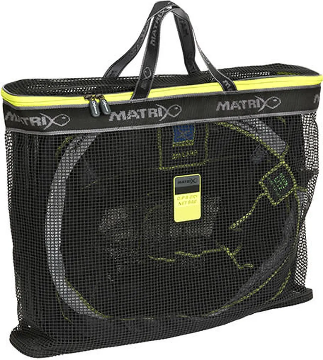 Matrix Fox Matrix Dip & Dry Mesh Net Bag GLU108 - Grijs/Limoen