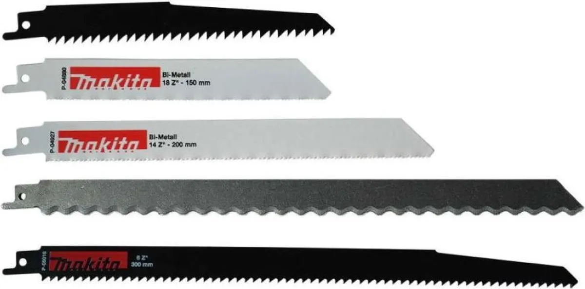 Makita P-83951 Reciprozaagbladenset