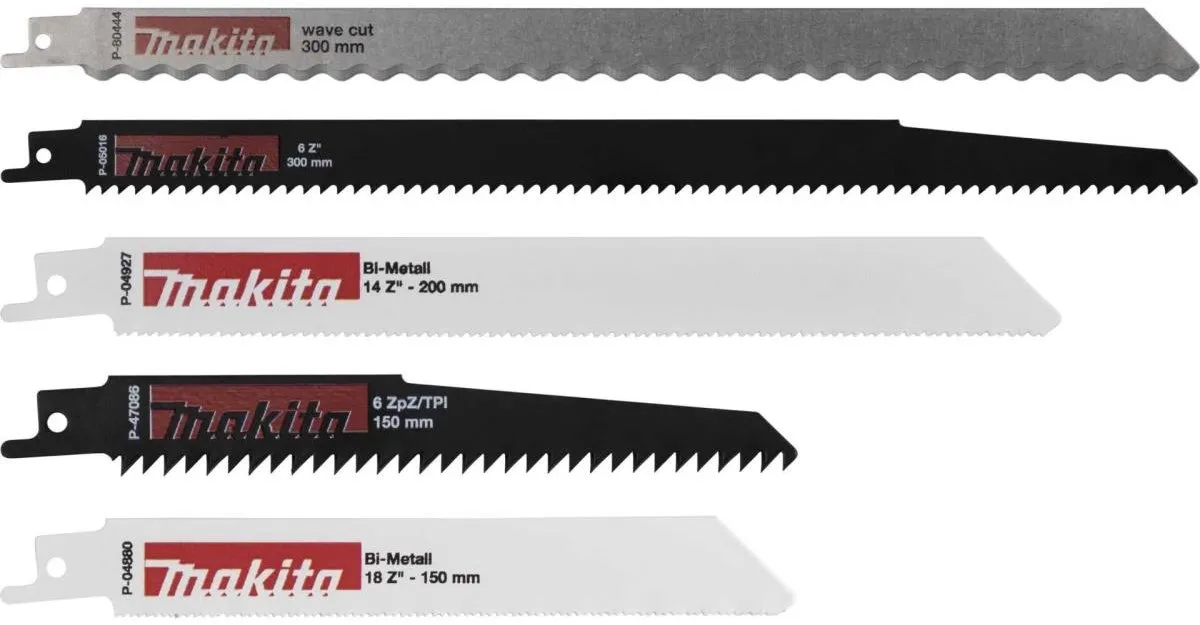 Makita P-83951 Reciprozaagbladenset - 5 Stuks