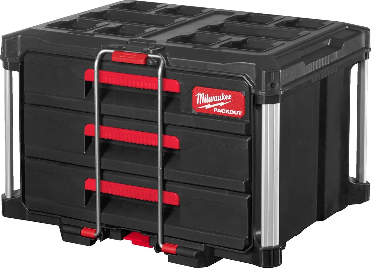 Milwaukee PACKOUT Gereedschapskoffer 3 Lades 4932472130
