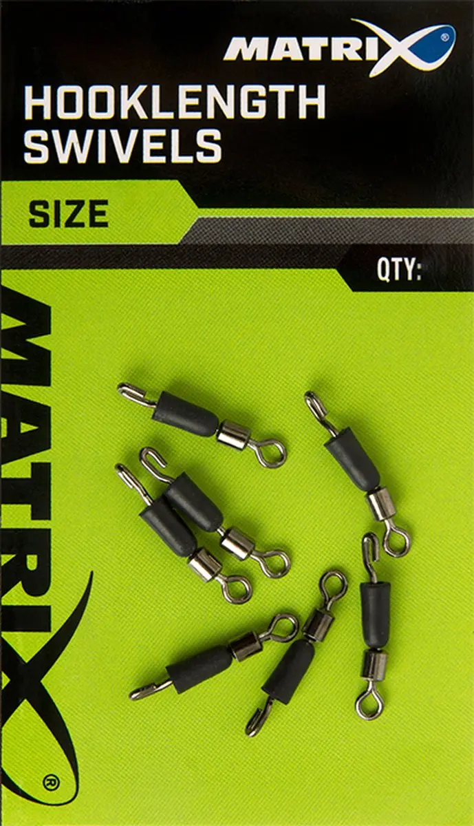 Matrix Hooklength Swivels Maat 14 - 7 Stuks - Zilver