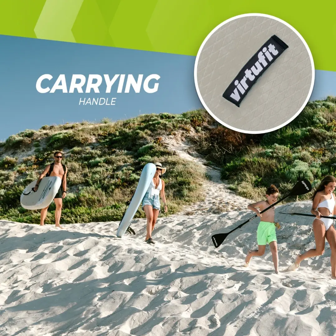 Virtufit Cruiser 305 Opblaasbaar SUP Board - 305cm - Max 180kg - Oranje - afbeelding 6 van 6