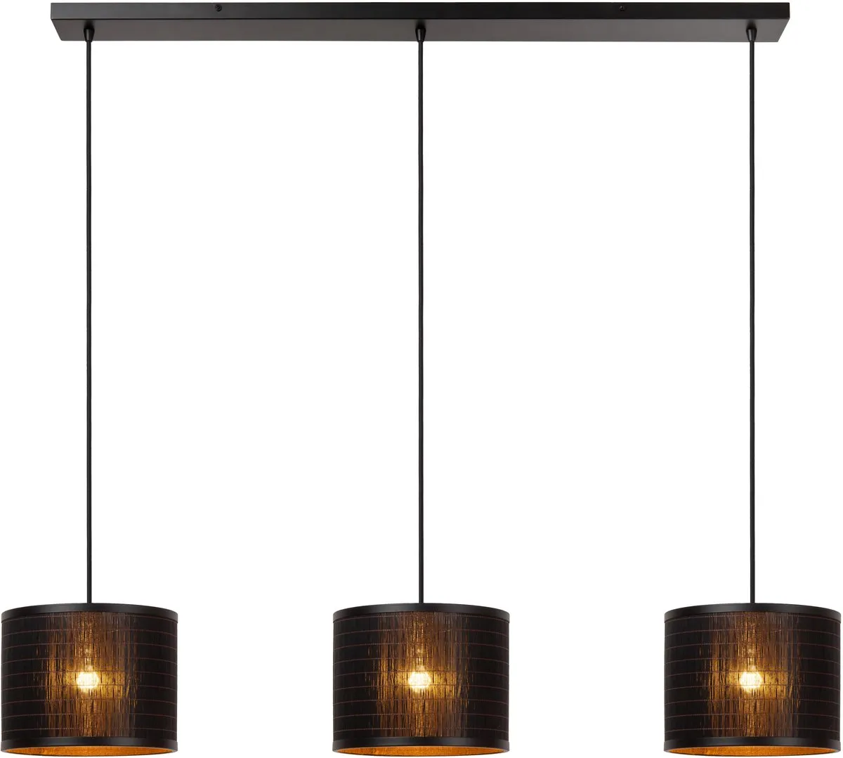 Lucide Tagalog Hanglamp Ø40cm 3xE27 - Zwart