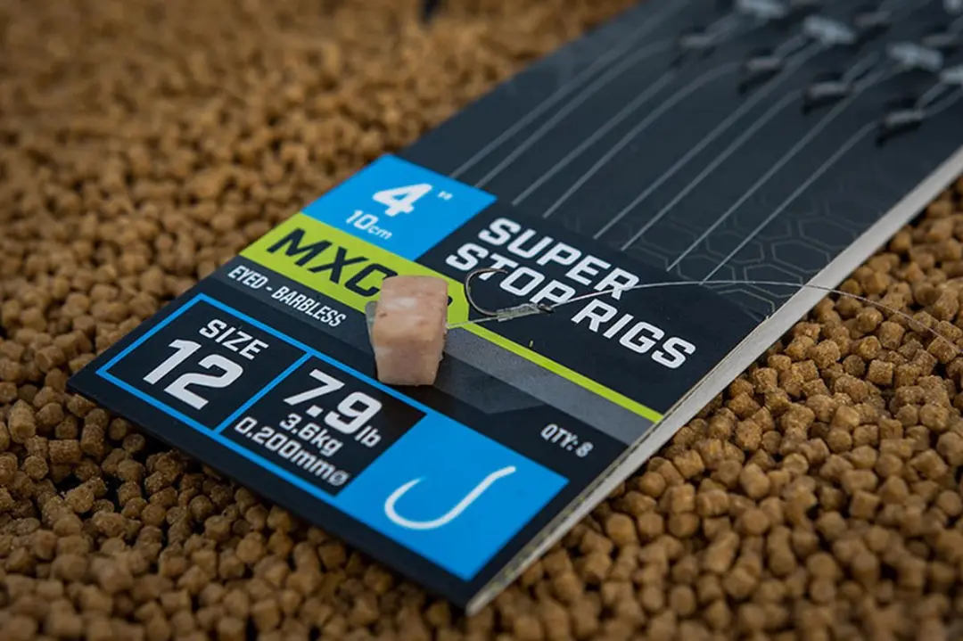 Matrix Onderlijn MXC-3 Super Stop Rigs 4" Haak 12 - 8 Stuks