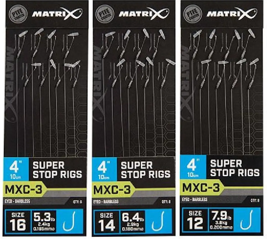 Matrix Onderlijn MXC-3 Super Stop Rigs 4" Haak 12