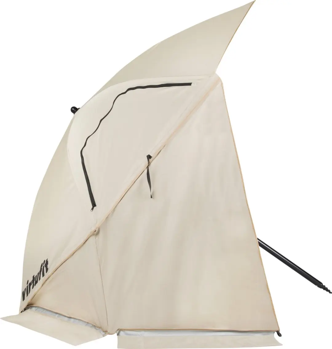 Virtufit Strandparasol Premium 200x212cm - Beige - afbeelding 6 van 6