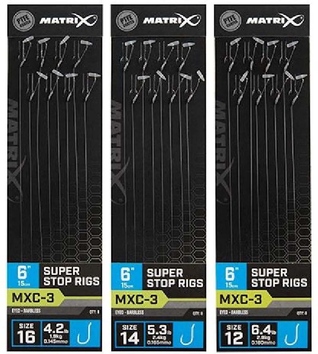 Matrix Onderlijn MXC-3 Super Stop Rigs 6" Haak 14