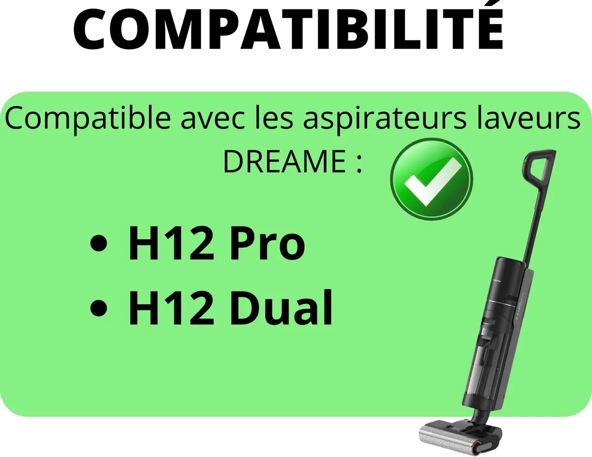 Dreame H12 Pro/Dual Accessoireset - 2 Rolborstels + 2 HEPA-filters