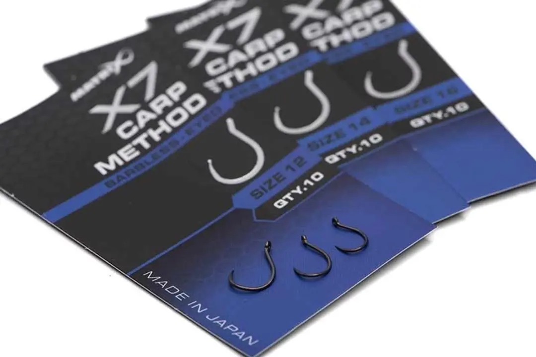 Matrix X7 Carp Method Eyed-Barbless - 10 Stuks - Maat 16