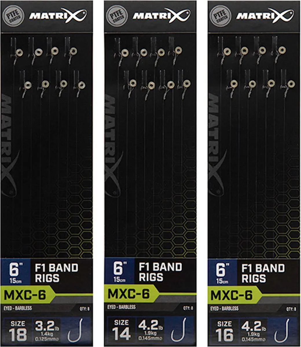 Matrix Onderlijnen MXC-6 F1 Band Rigs 15cm