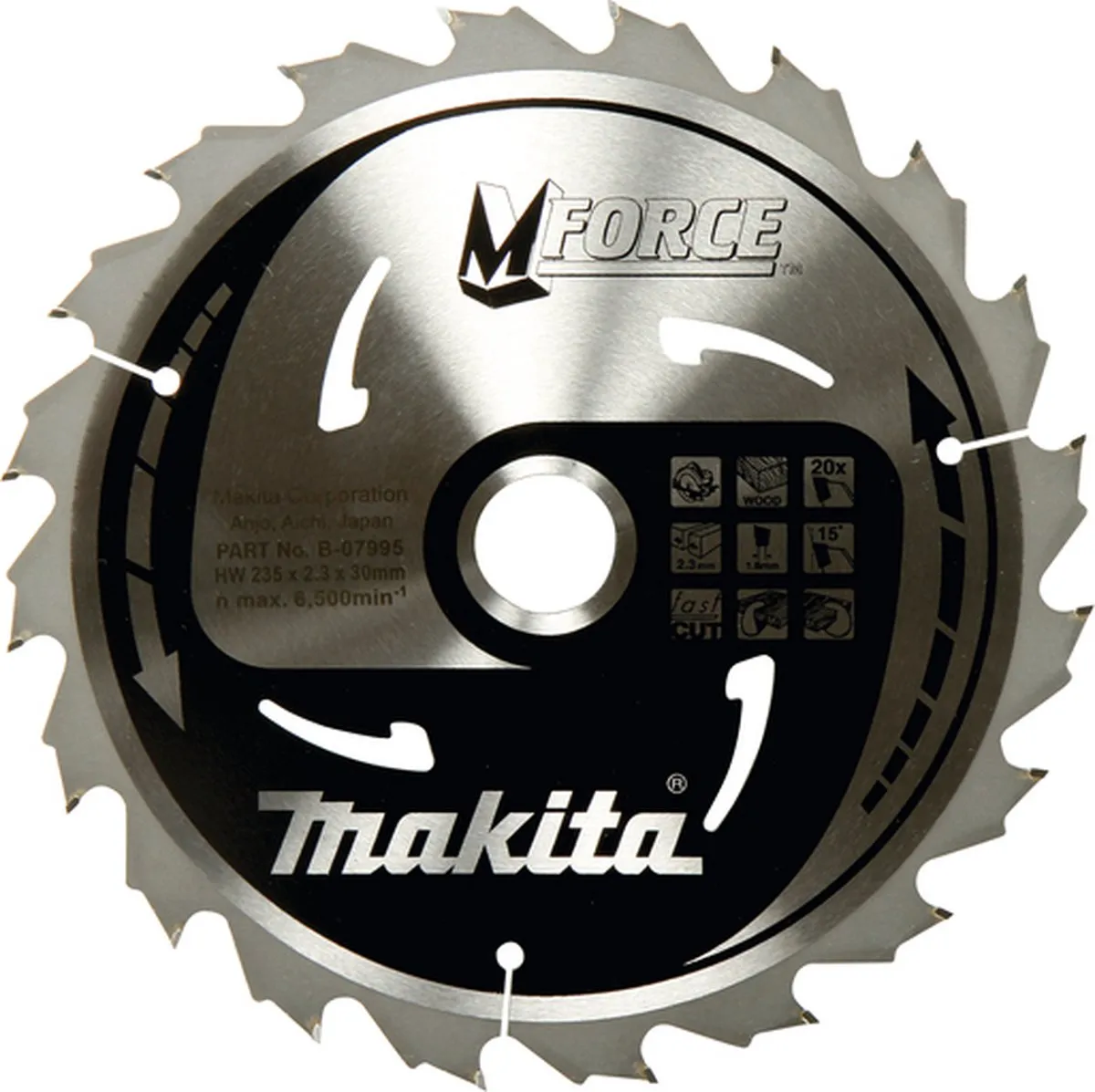 Makita Mforce Cirkelzaagblad B-31930 - Ø165mm 16T