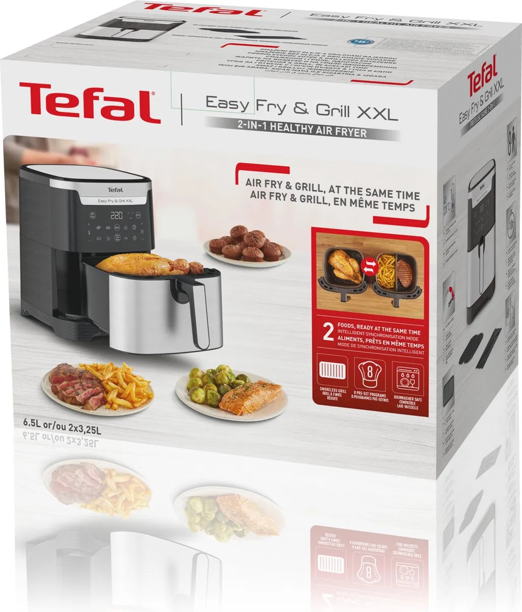 Tefal Easy Fry & Grill XXL EY801D Airfryer 6,5L - 1650W - afbeelding 6 van 6