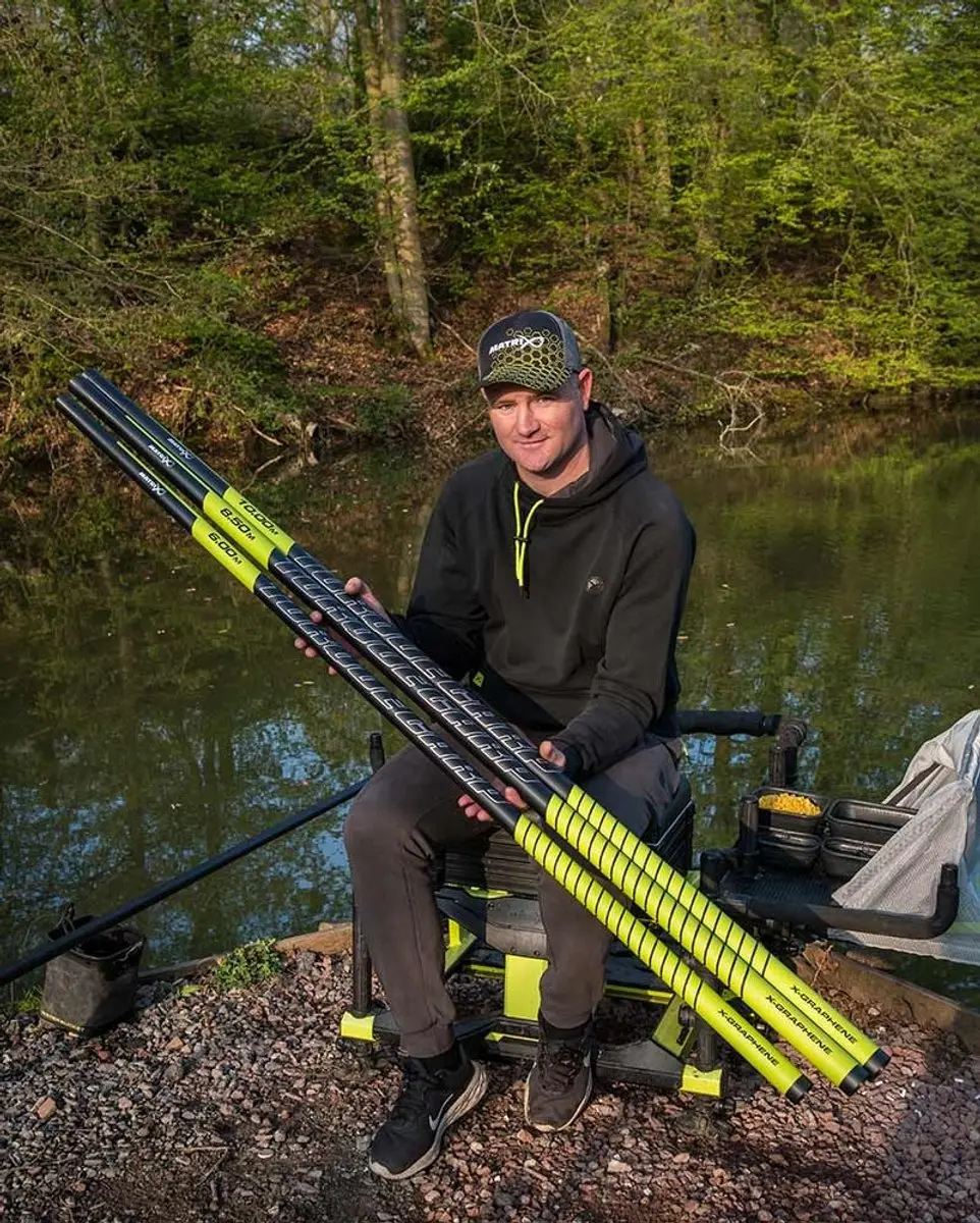 Matrix Torque Carp Power Pole Vaste Hengel 6.00m - Zwart