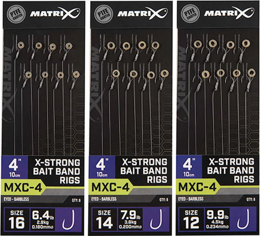 Matrix Onderlijn MXC-4 X-Strong Bait Band Rigs 10cm