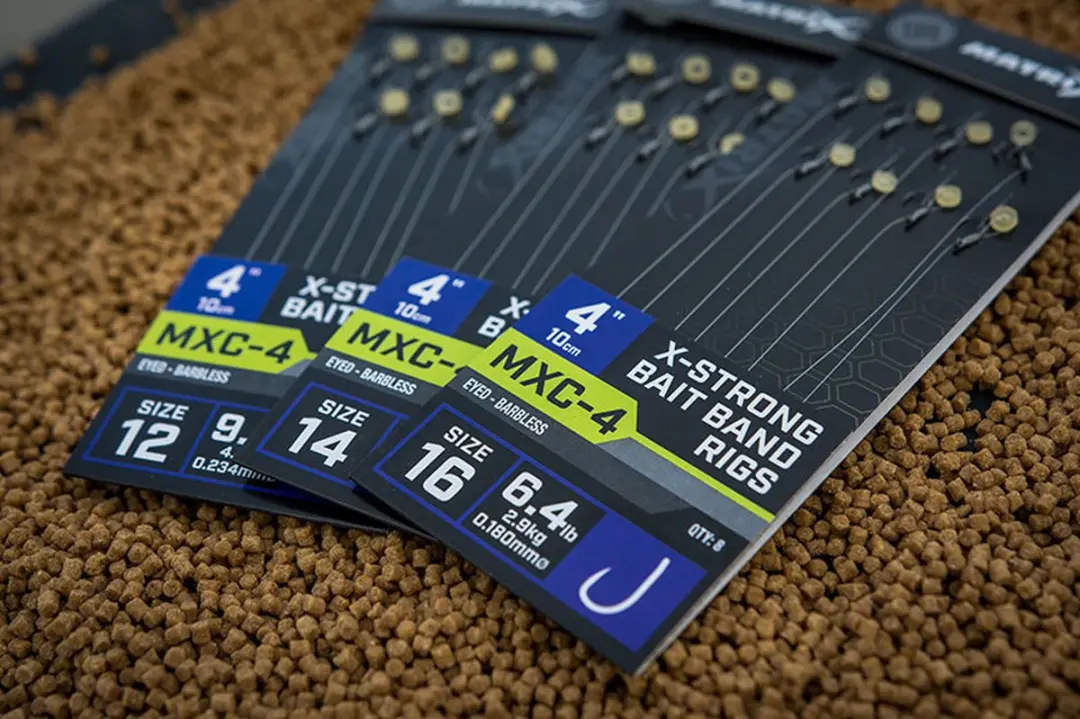 Matrix Onderlijn MXC-4 X-Strong Bait Band Rigs 10cm - 8 Stuks - afbeelding 4 van 6