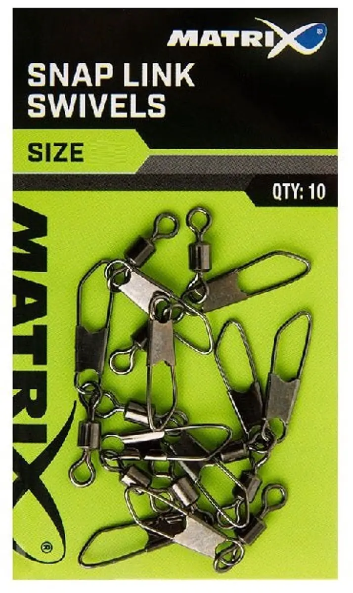 Matrix Snap Link Swivels 12 - 10 Stuks