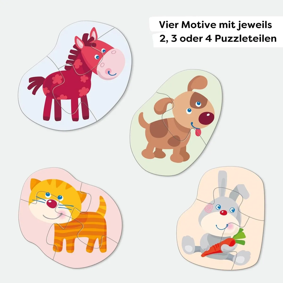 Haba Legpuzzel Jonge Dieren 12 Stuks - Multicolor
