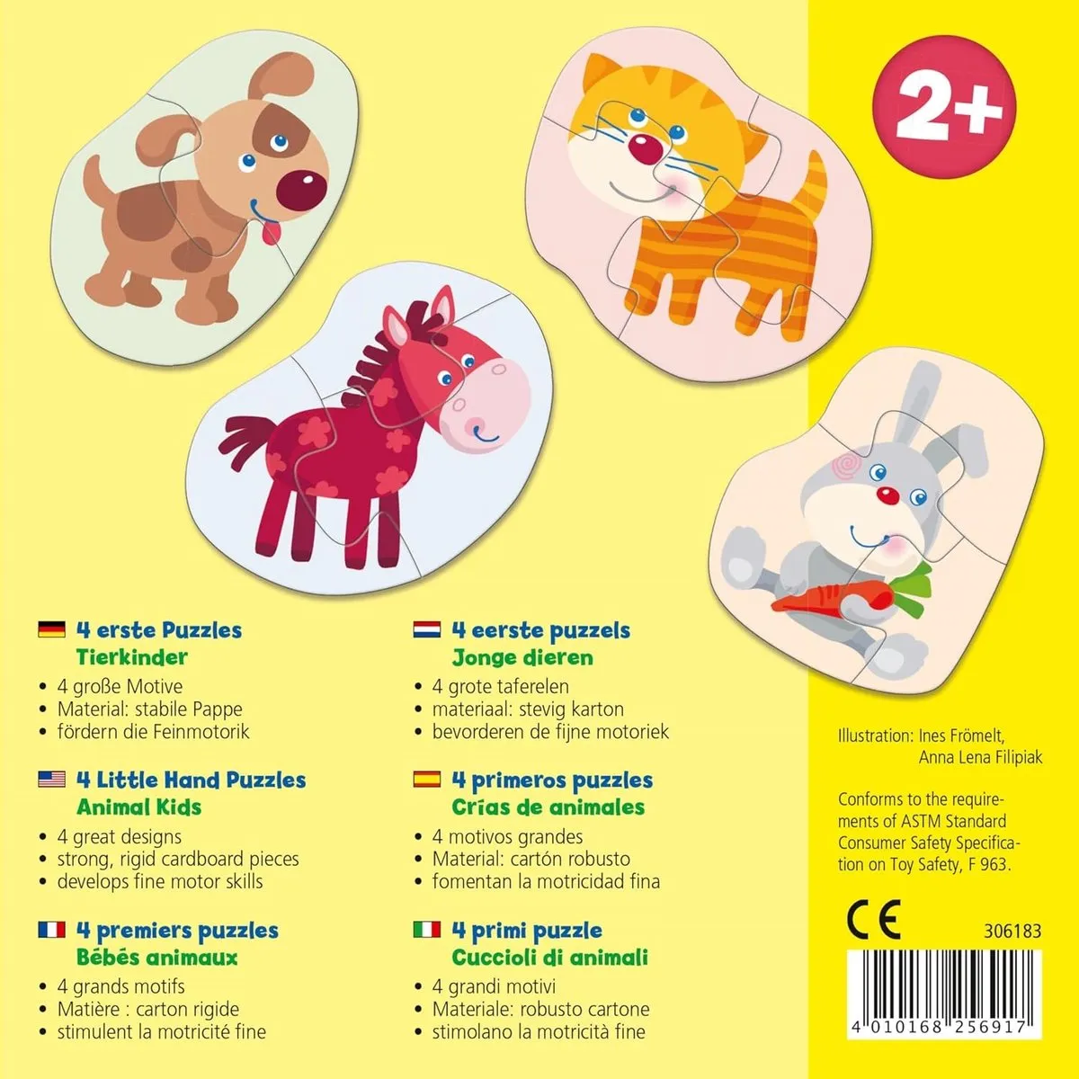 Haba Legpuzzel Jonge Dieren 12 Stuks - Multicolor