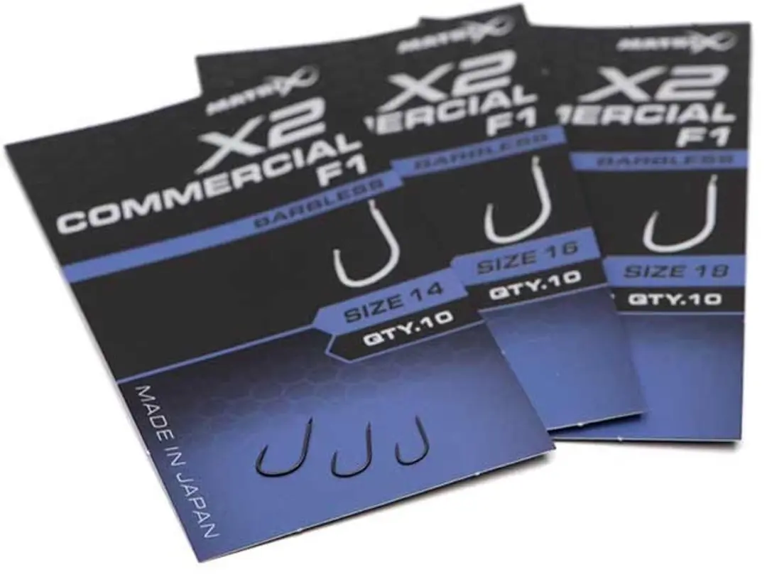Matrix X2 Commercial F1 Spade-Barbless - 10 Stuks