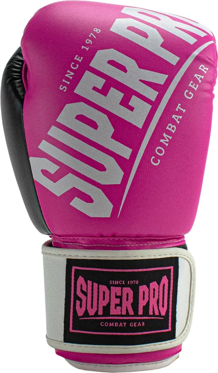 Super Pro Combat Gear Rebel Bokshandschoenen 8oz - Roze/Wit