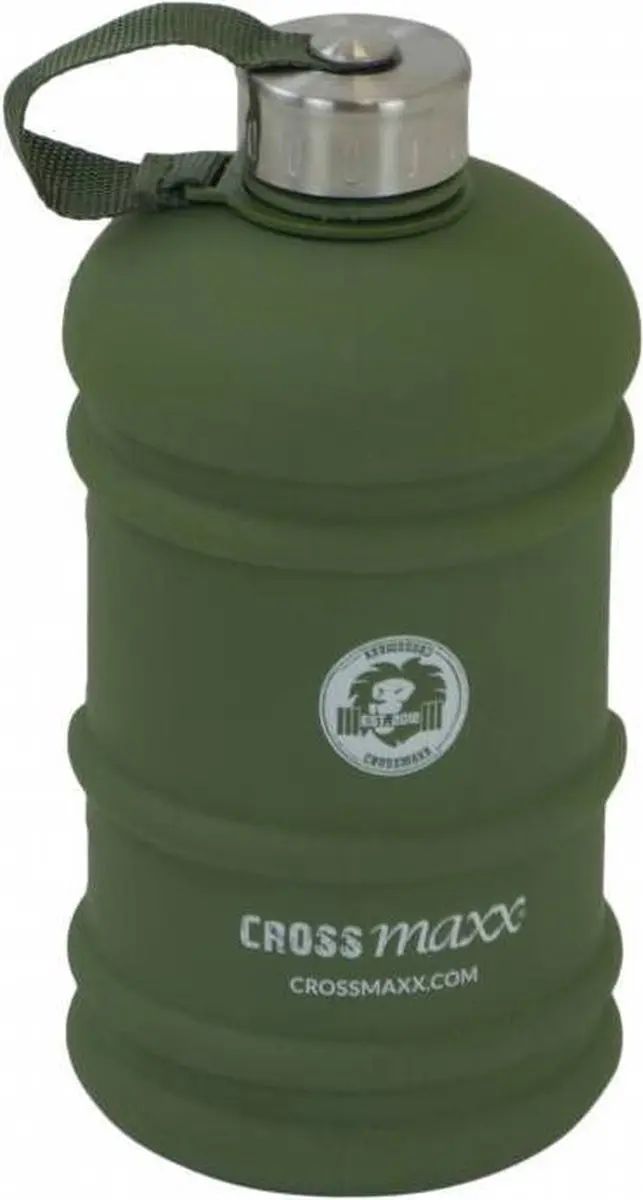 LifeMaxx Crossmaxx The Tank Waterfles 2L - Legergroen