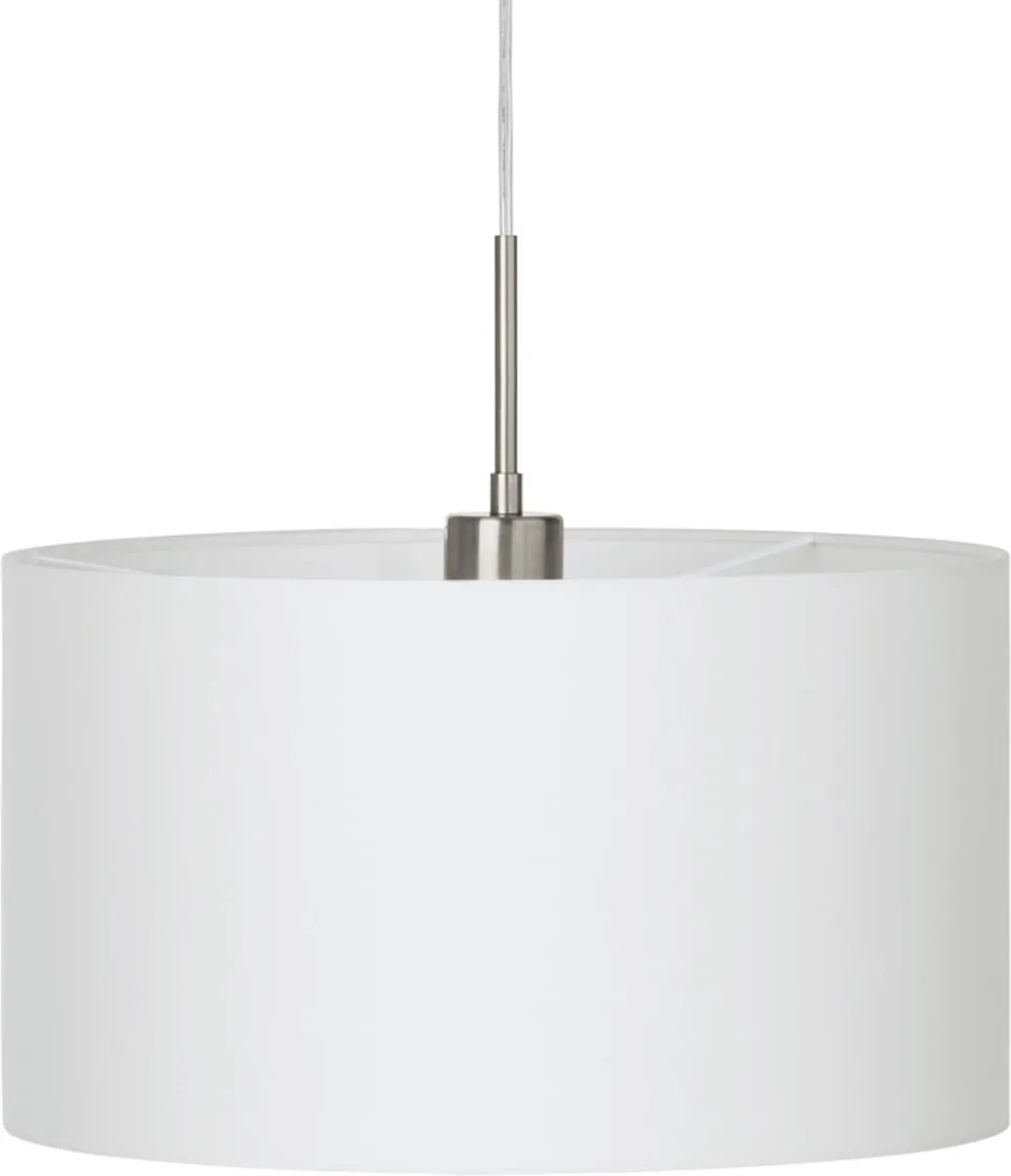 Eglo Pasteri Hanglamp - Ø38cm - Nikkelmat - Wit