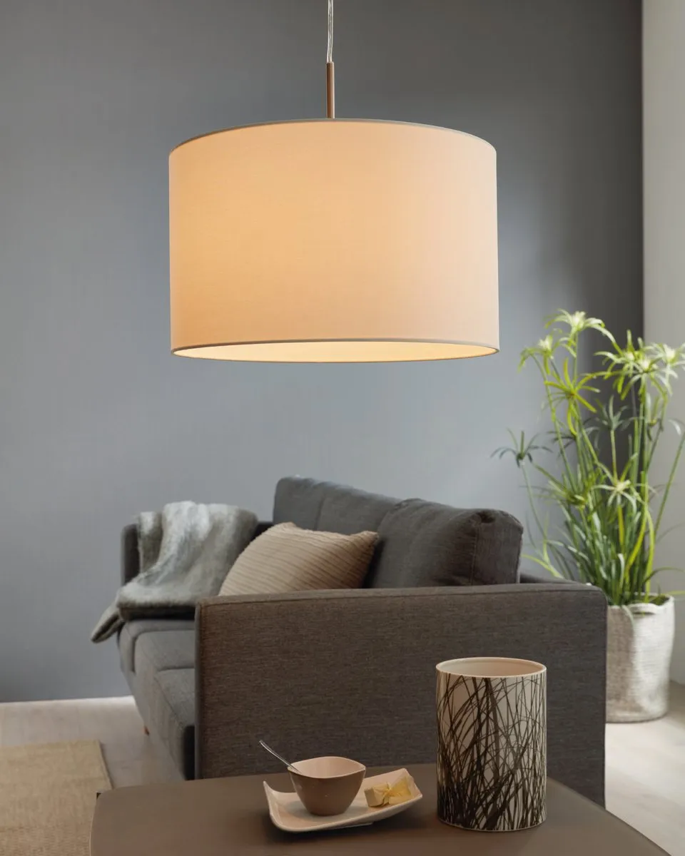 Eglo Pasteri Hanglamp - Ø38cm - Nikkelmat - Wit - afbeelding 6 van 6