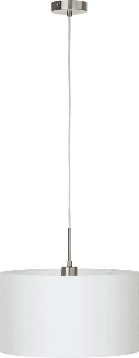Eglo Pasteri Hanglamp - Ø38cm - Nikkelmat - Wit