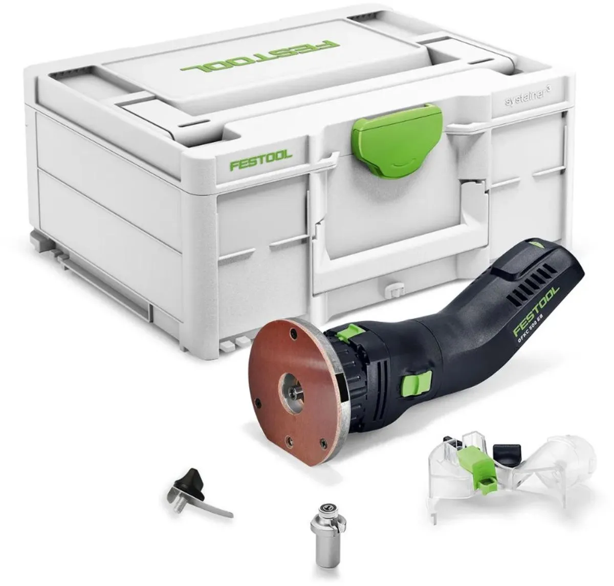 Festool OFKC 500 R3 EB-Basic Accu Kantenfrees 577985 - Zwart/ Groen