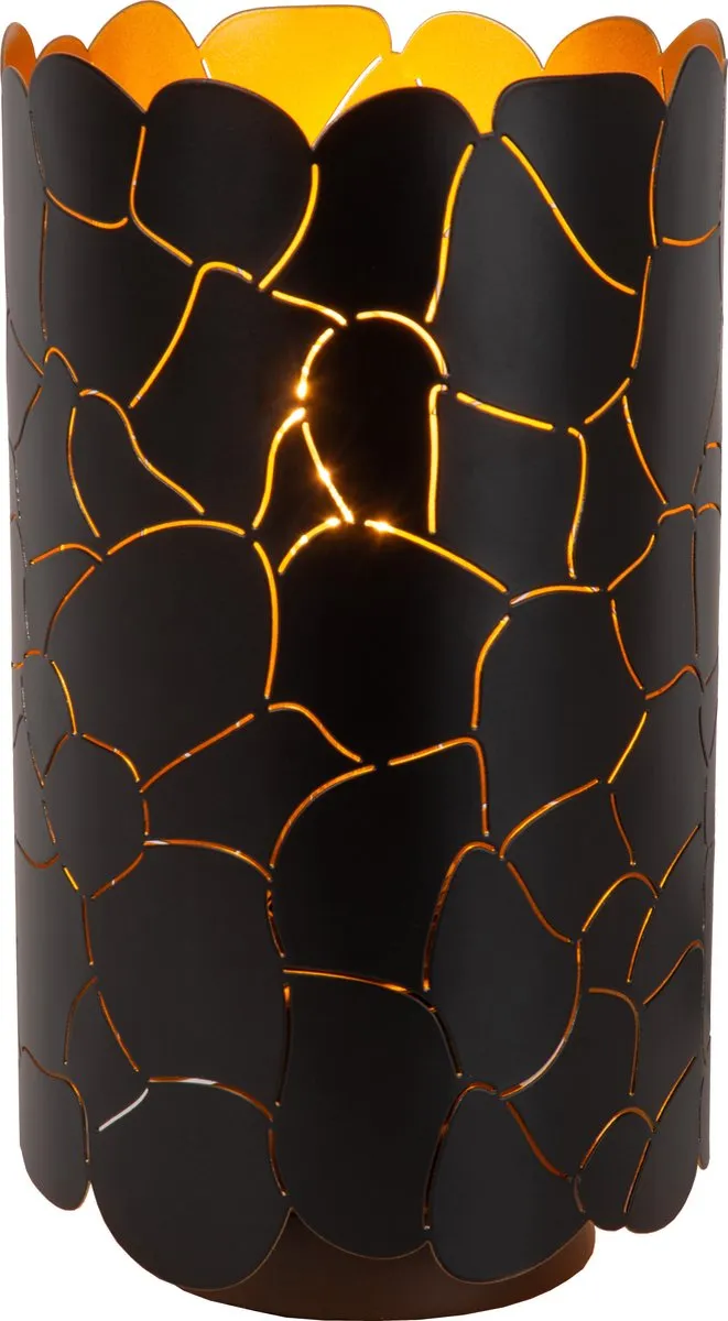 Lucide Almelo Tafellamp Ø15cm - 1xE27 - Zwart