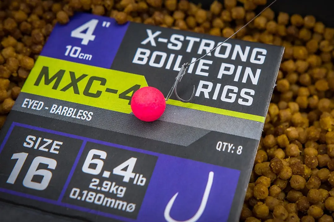 Matrix Onderlijn MXC-4 X-Strong Boilie Pin Rigs 12 - 8 Stuks