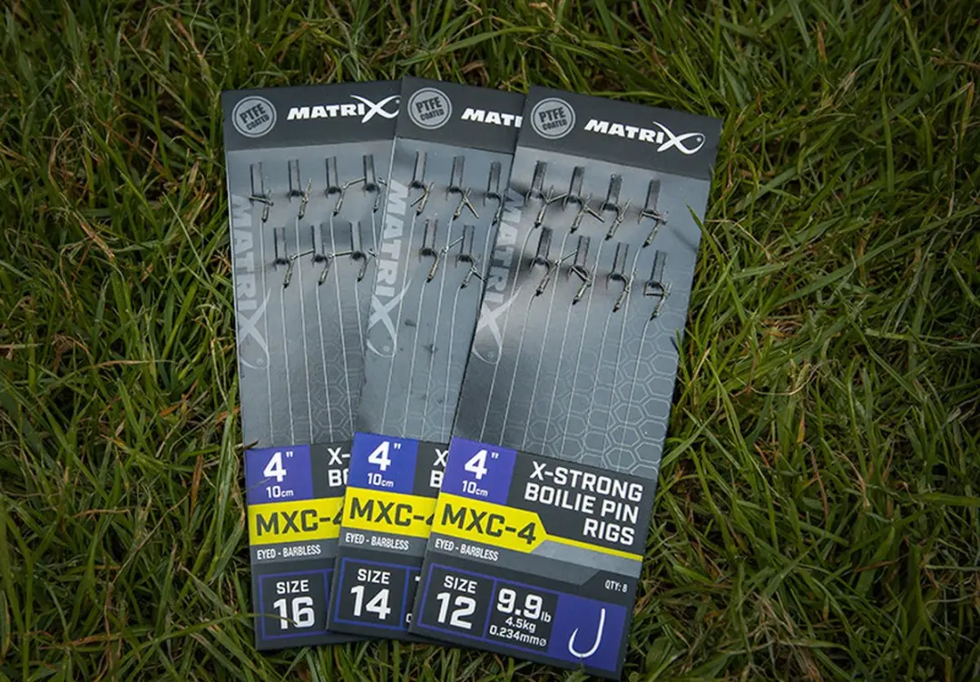 Matrix Onderlijn MXC-4 X-Strong Boilie Pin Rigs 12 - 8 Stuks
