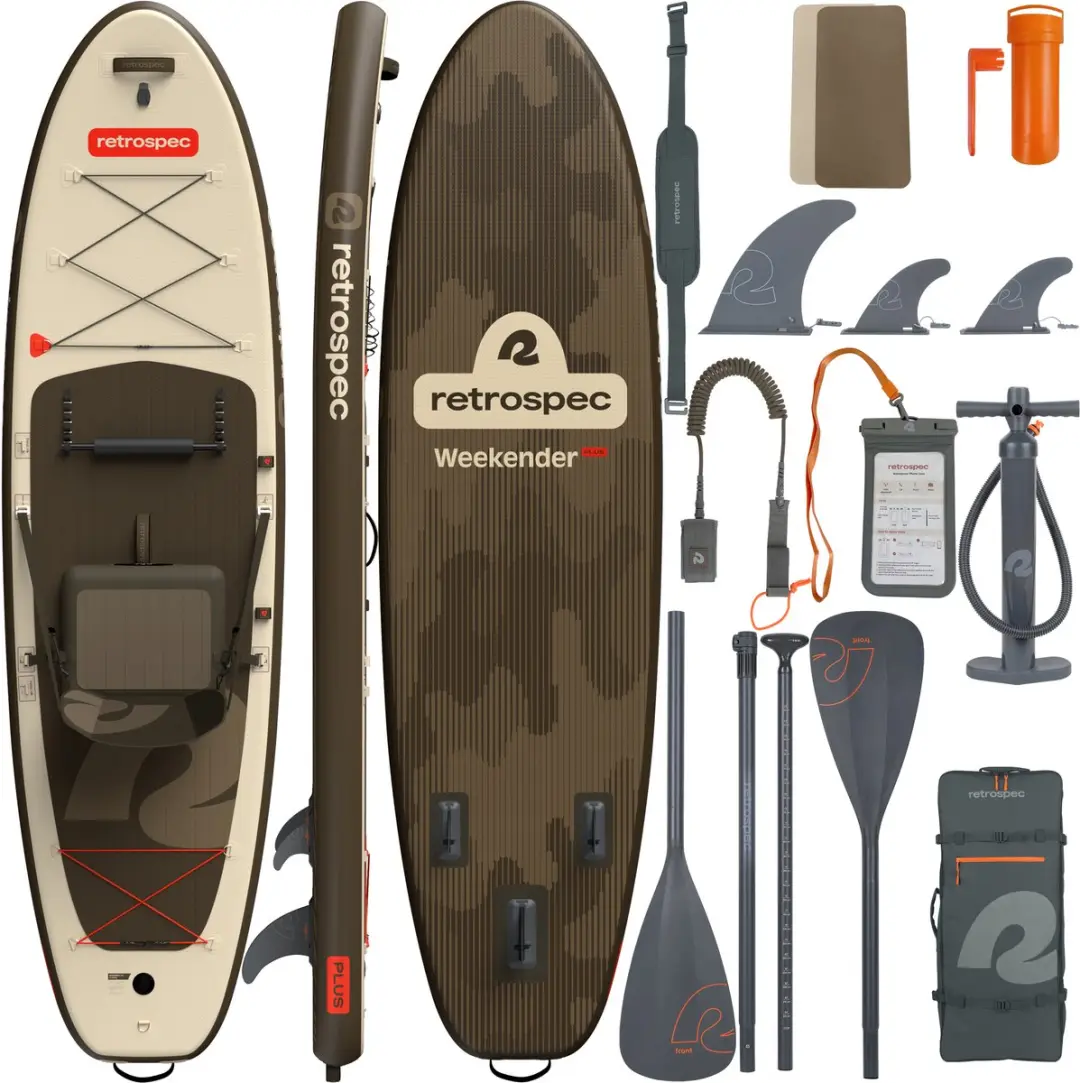 Retrospec Opblaasbaar SUP Kayak Hybrid 320cm - Beige/Bruin