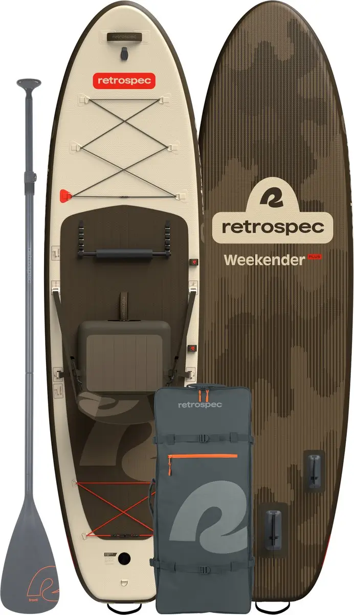 Retrospec Opblaasbaar SUP Kayak Hybrid 320cm - Beige/Bruin