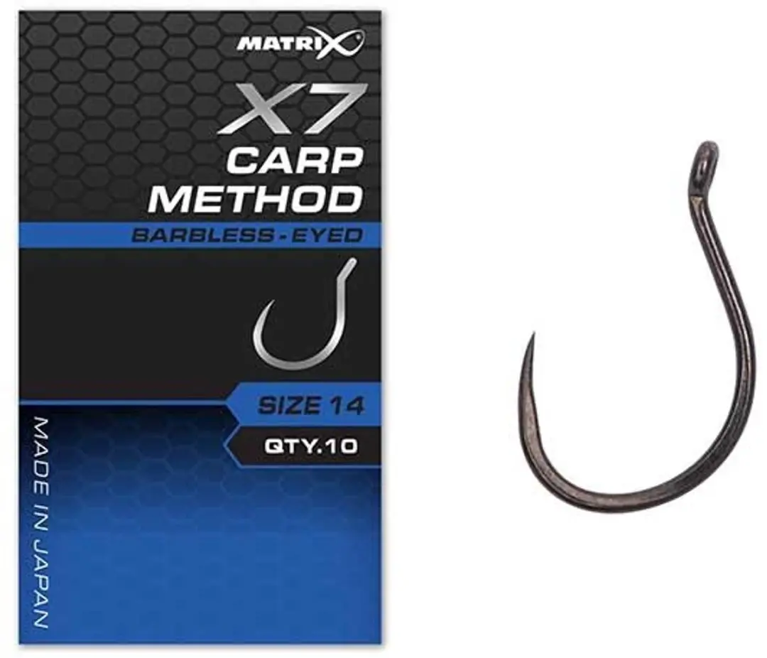 Matrix X7 Carp Method Eyed-Barbless