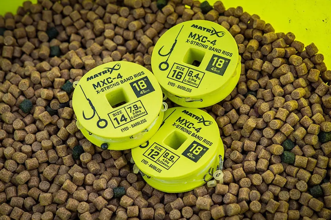 Matrix Onderlijn MXC-4 X-Strong Bait Band Rigs 18" - Haak 14 - 45cm - Barbless