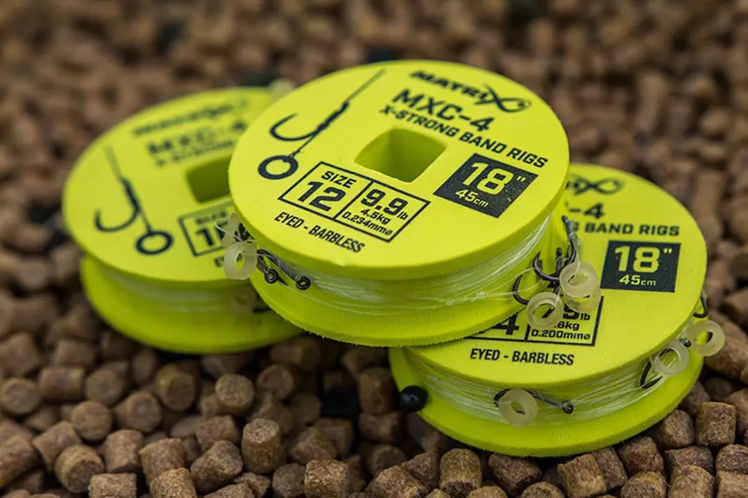 Matrix Onderlijn MXC-4 X-Strong Bait Band Rigs 18" - Haak 14 - 45cm - Barbless