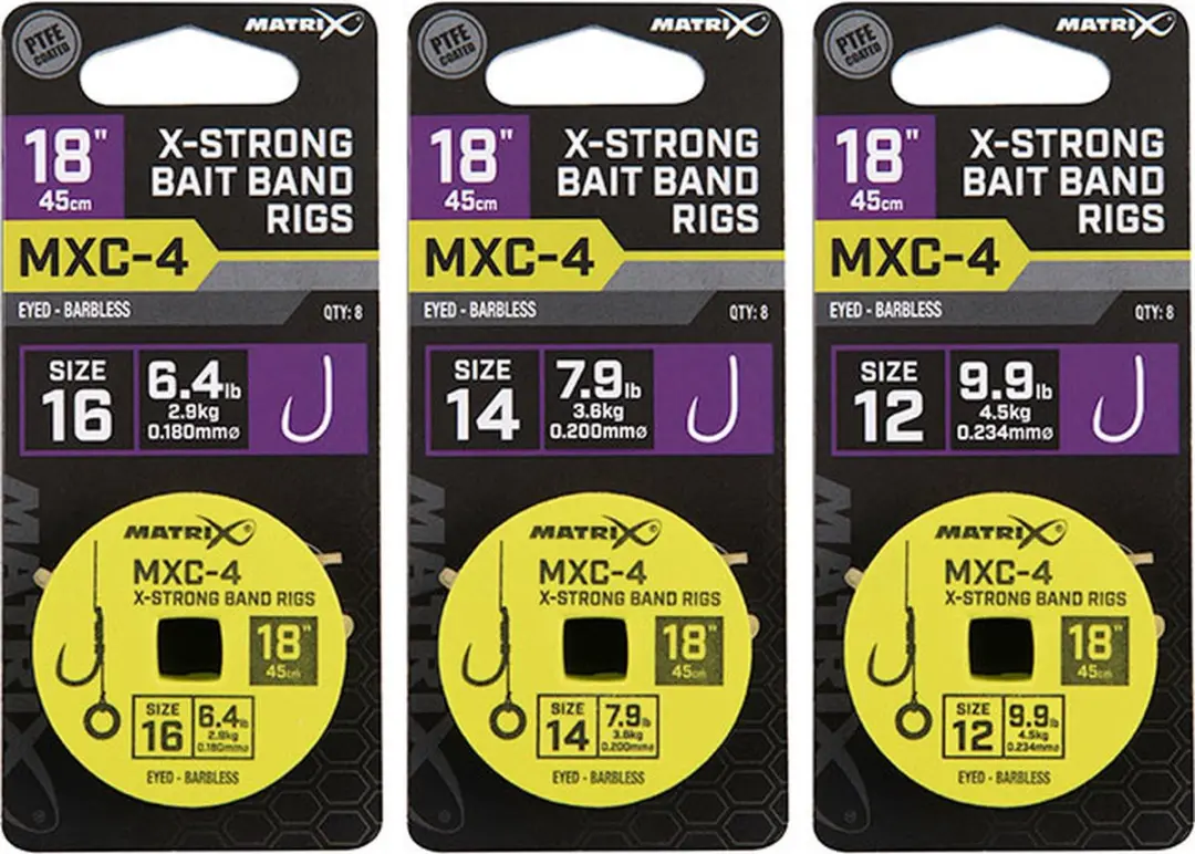 Matrix Onderlijn MXC-4 X-Strong Bait Band Rigs 18"