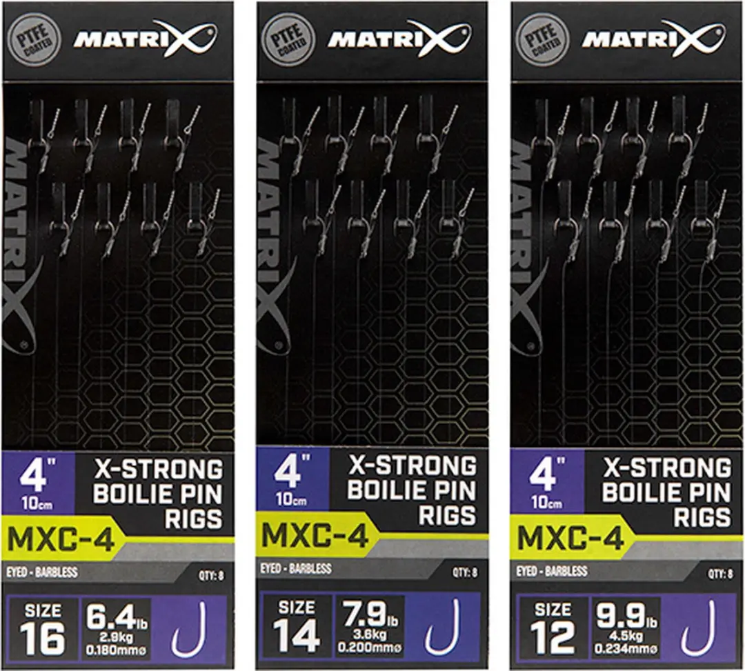 Matrix Onderlijn MXC-4 X-Strong Boilie Pin Rigs 12