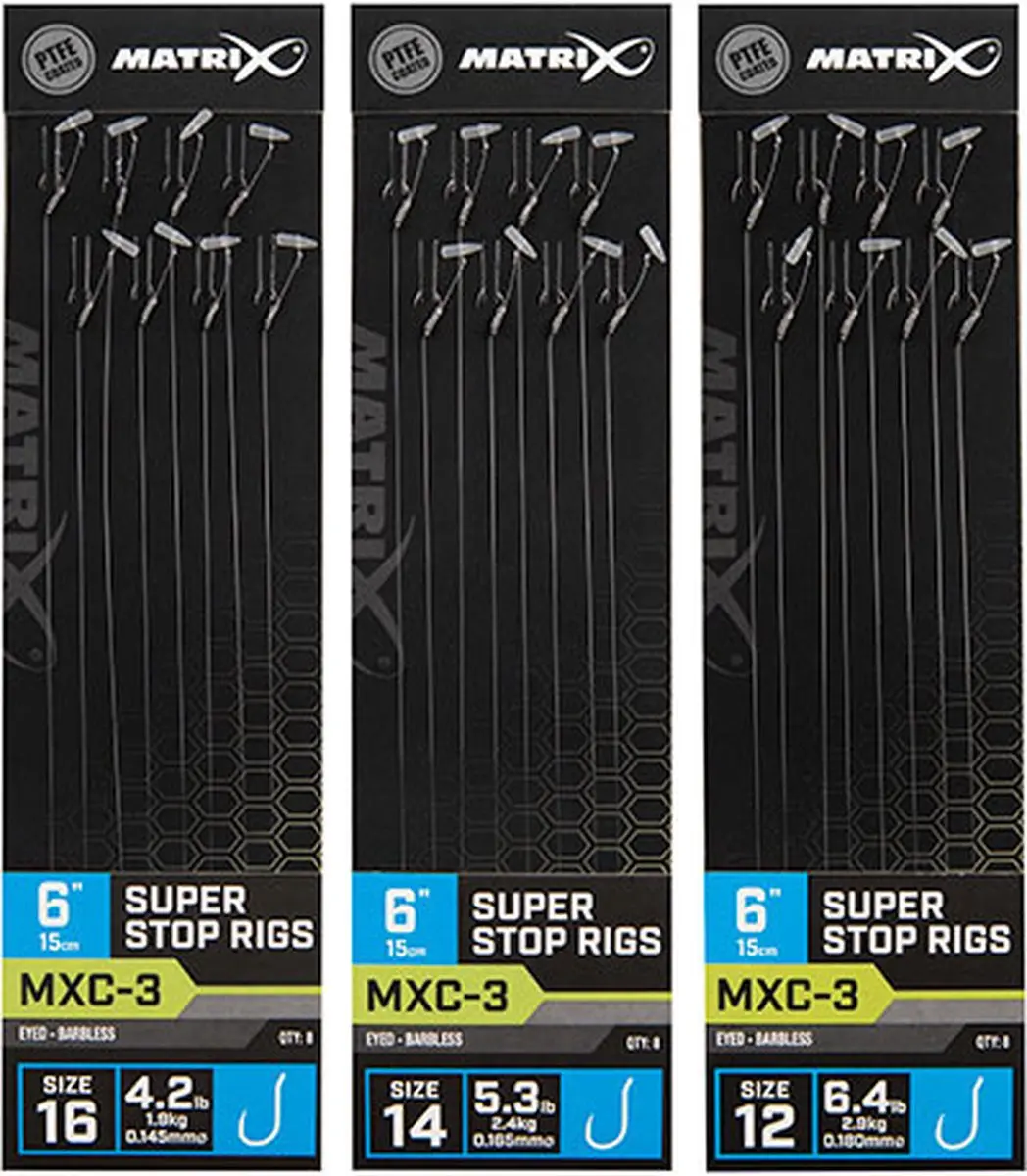 Matrix Onderlijn MXC-3 Super Stop Rigs 6" Haak 12