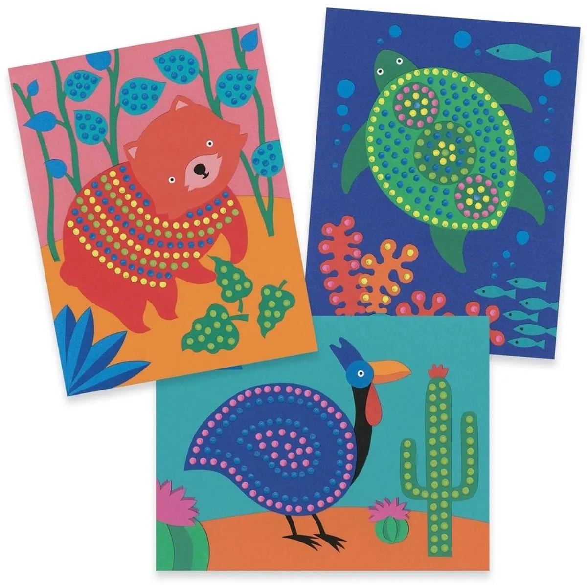 Djeco Pointillism Schilderset - 4 Stuks
