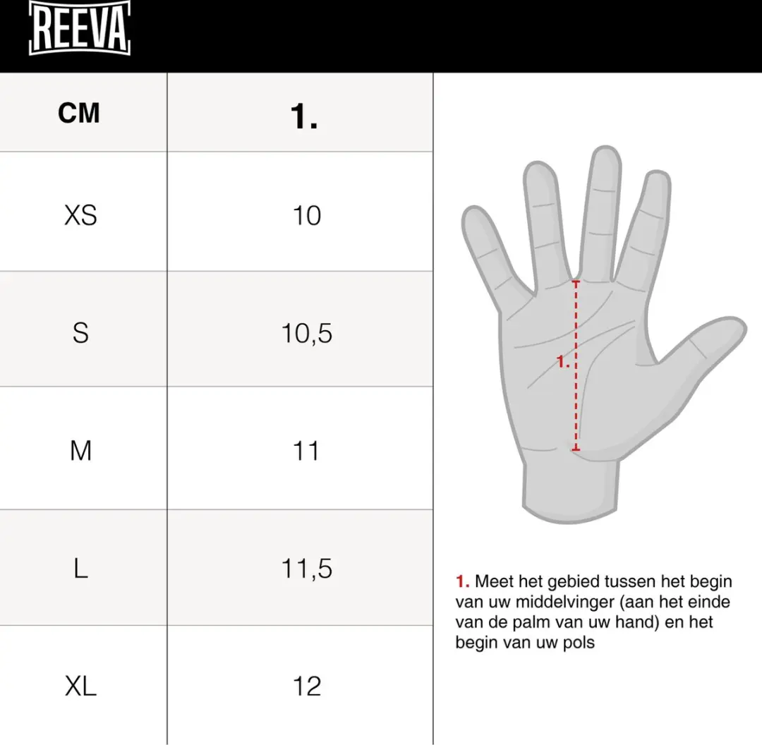 Reeva Fitness Handschoenen 3.0 - Maat S - Zwart