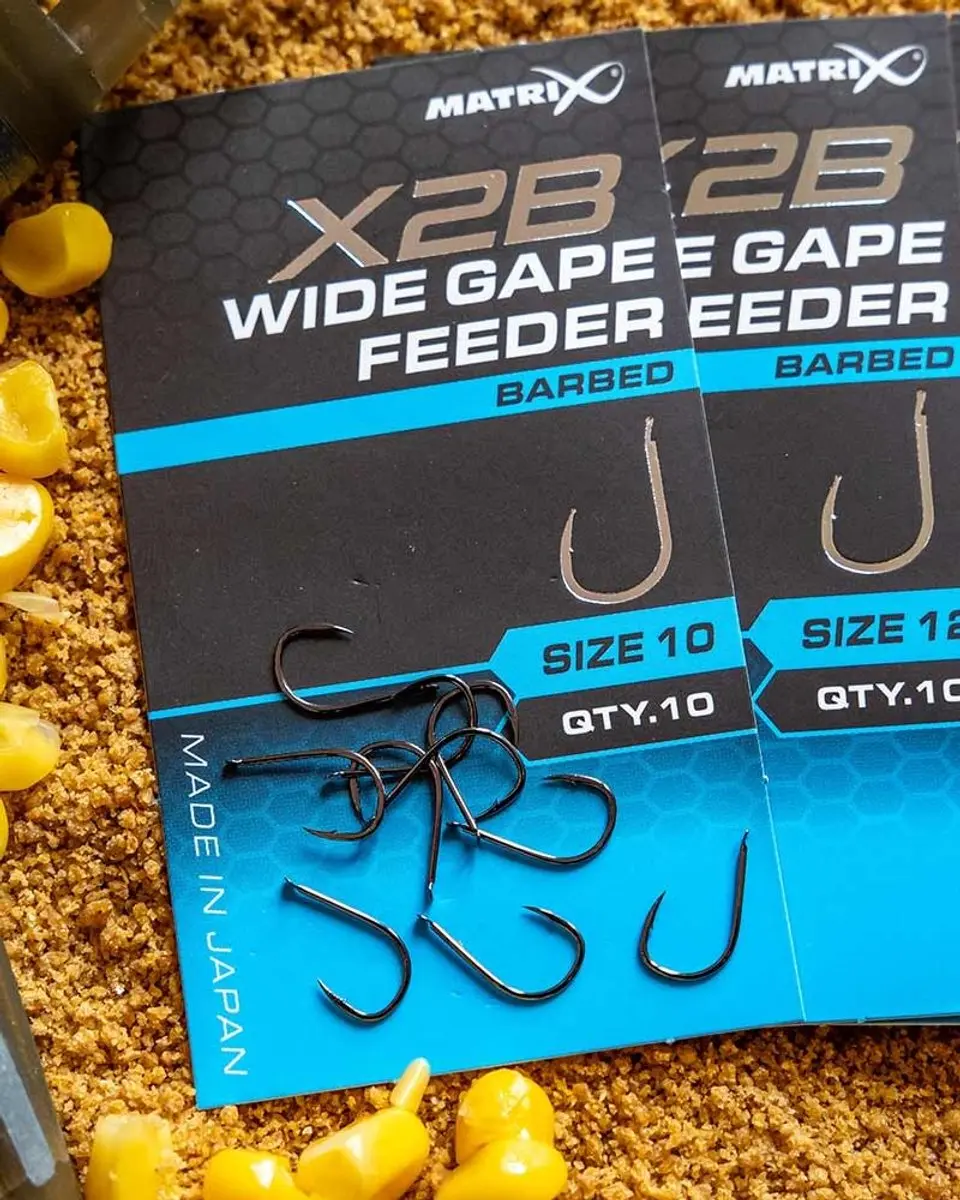 Matrix X2B Wide Gape Feeder Spade-Barbed - 10 Stuks