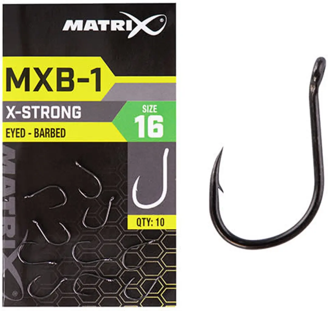 Matrix MXB-1 Barbed Eyed - 10 Stuks - Grijs/Zwart