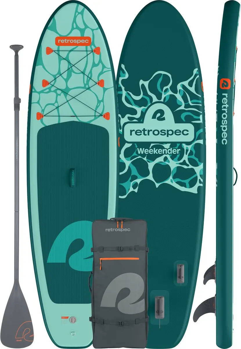 Retrospec Opblaasbaar SUP 320cm - Groen/Turquoise - Compleet