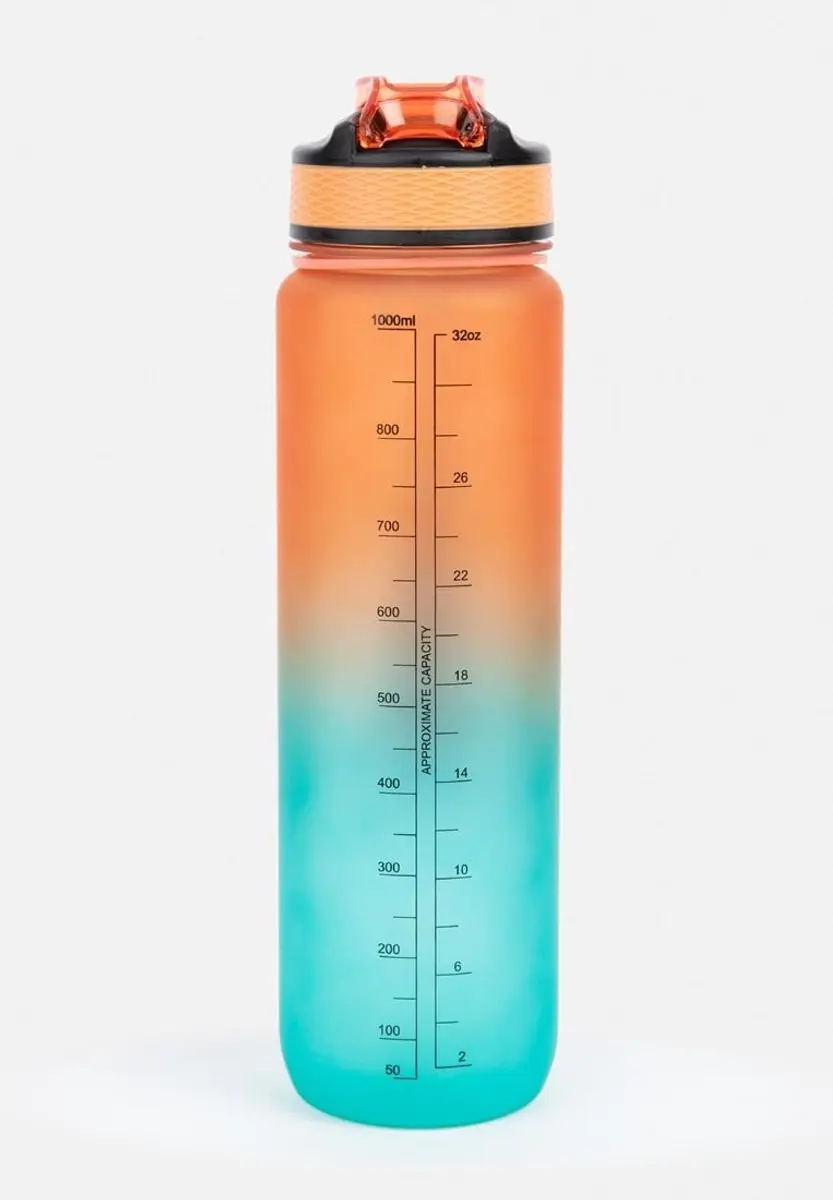 Gorilla Wear Gradient Waterfles 1000ml - Groen/Oranje