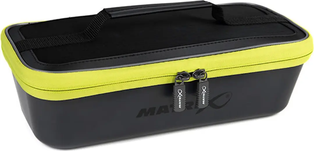 Matrix EVA Air Flow Bait Tub GBT033 - 4 Pint - 2-delig Zwart/Zilver/Geel